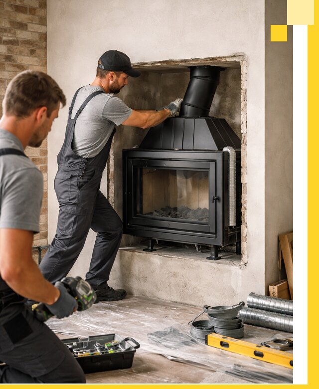 Установка каминных топок в Иванове: монтаж, подключение