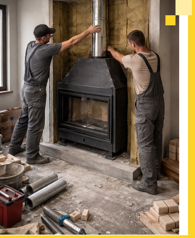 Изготовление и монтаж закрытых каминов в Иванове под ключ