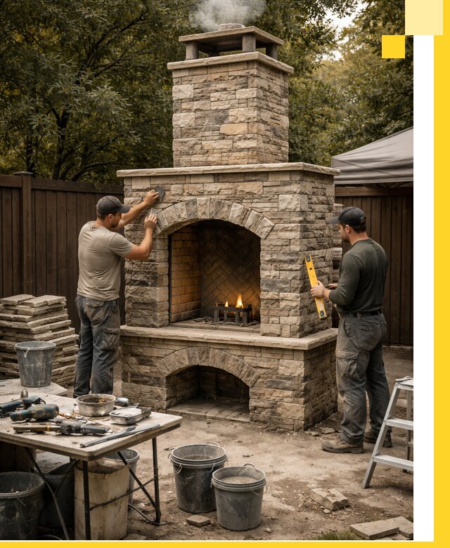 Проектирование и установка уличных каминов в Иванове