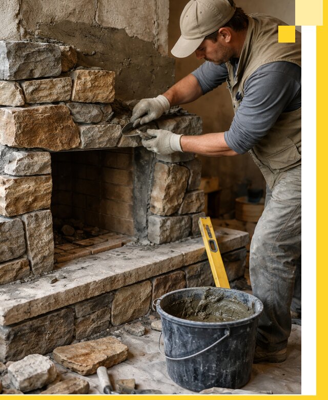 Изготовление и установка каменных каминов под ключ в Иванове