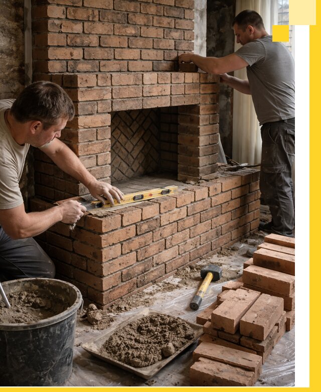 Изготовление и установка кирпичных каминов в Иванове