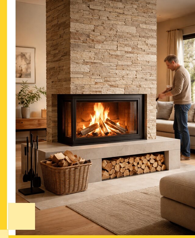 Дровяной камин под ключ в Иванове от 206640 р. | ЭриданВнв