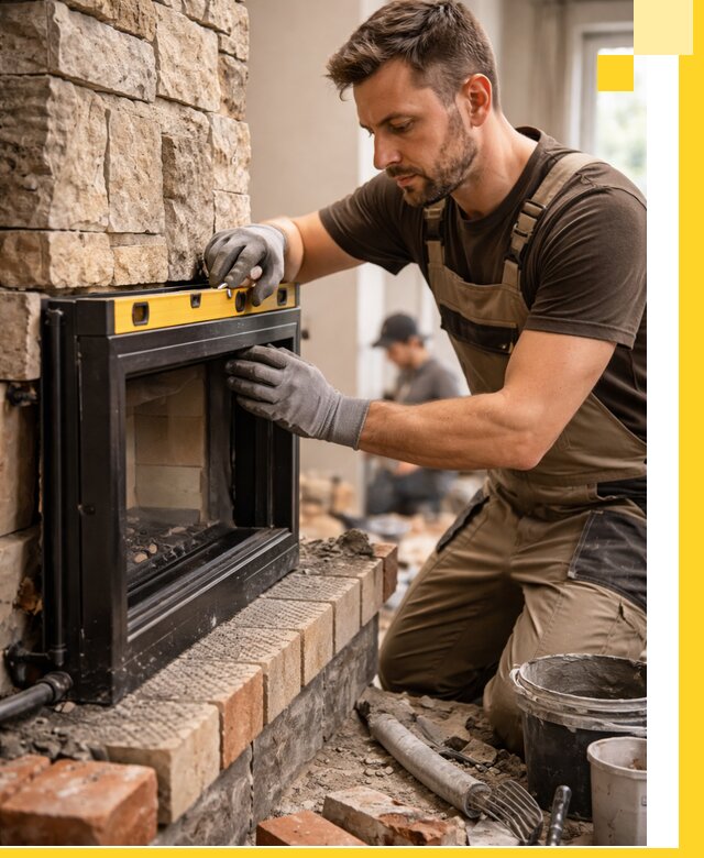 Дровяные камины под ключ в Иванове: монтаж, обустройство