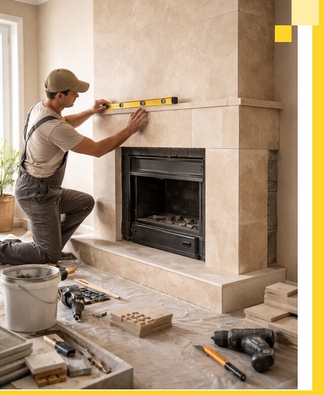 Установка и монтаж каминов в частном доме под ключ в Иванове