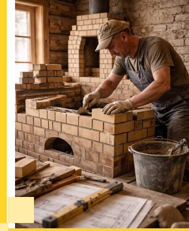 Кладка печей из кирпича в Иванове цены от 30996 р. - ЭриданВнв