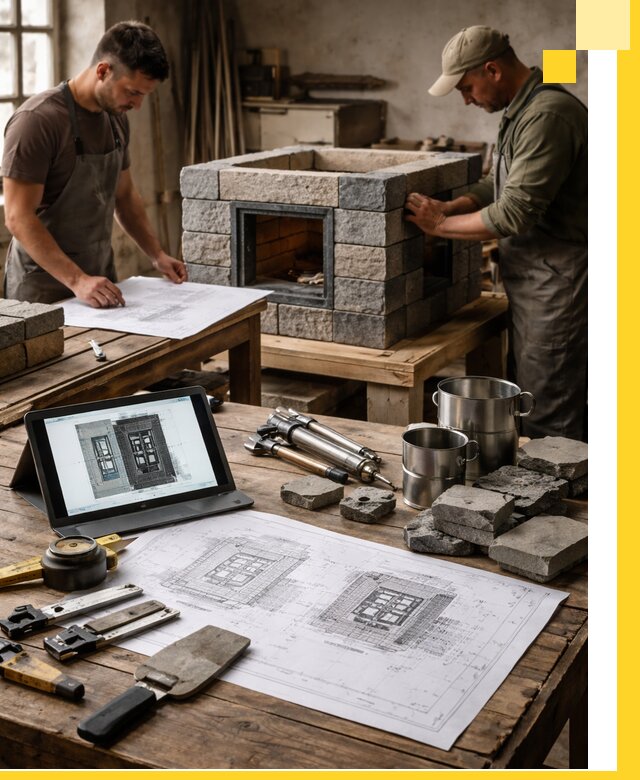 Разработка проектов печей с согласованием и монтажом в Иванове