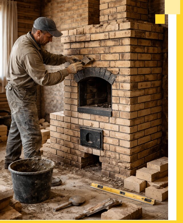 Кирпичные печи под ключ в Иванове: проектирование и кладка