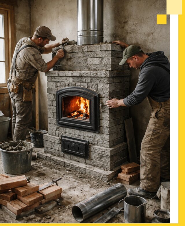 Производство, поставка и монтаж дровяных печей в Иванове