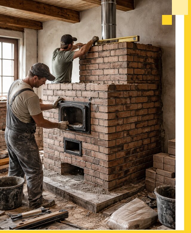 Печи для загородного дома под ключ в Иванове — монтаж и сервис