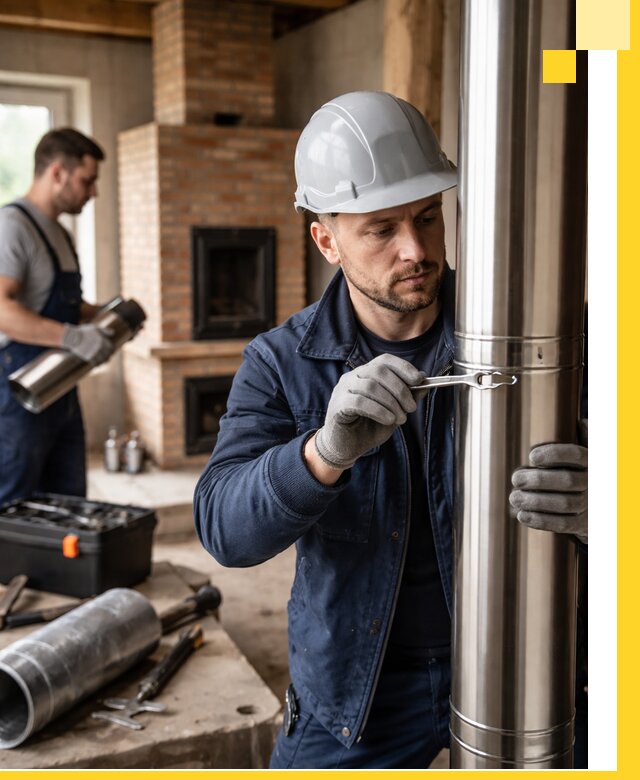 Профессиональный монтаж дымоходов для печей в Иванове