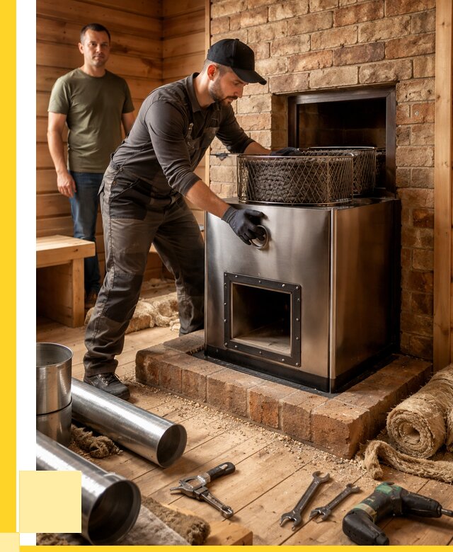 Монтаж банных печей под ключ в Иванове от 18598 р., ЭриданВнв