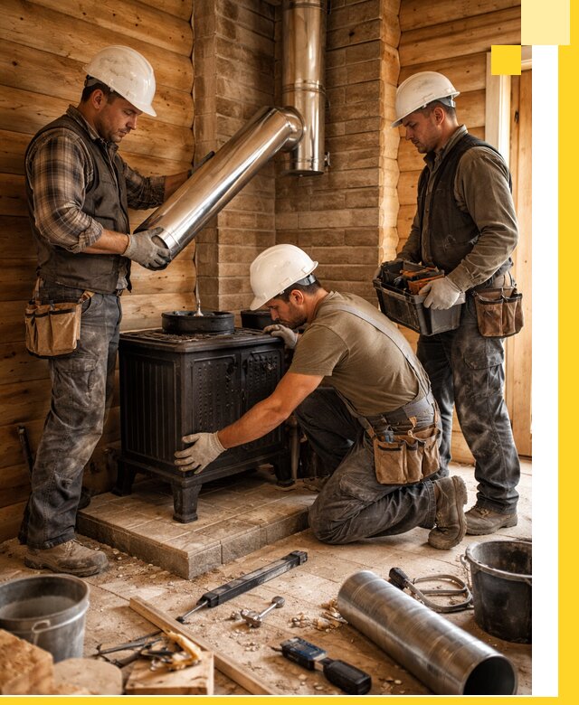 Профессиональный монтаж банных печей и дымоходов в Иванове