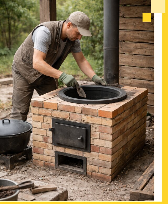 Изготовление и установка печей для казана в Иванове под ключ