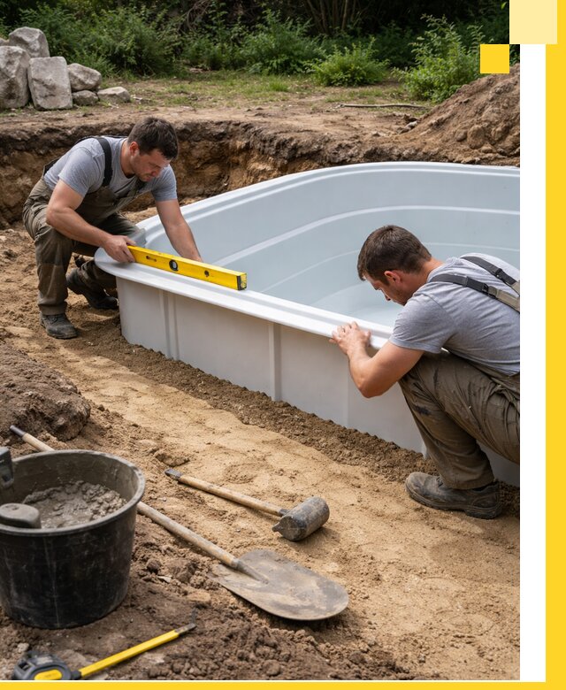 Производство и установка пластиковых бассейнов в Иванове под ключ