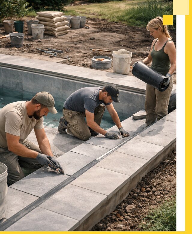 Строительство и монтаж уличных бассейнов под ключ в Иванове