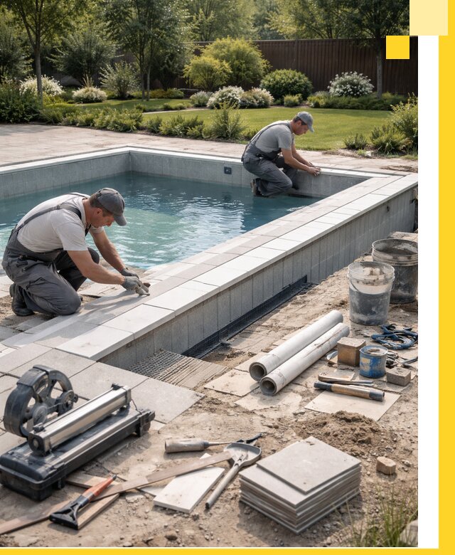 Строительство открытых бассейнов под ключ в Иванове профессионально