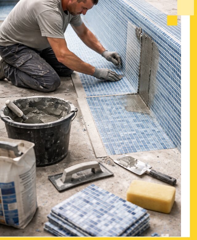 Укладка и ремонт мозаики для бассейнов под ключ в Иванове