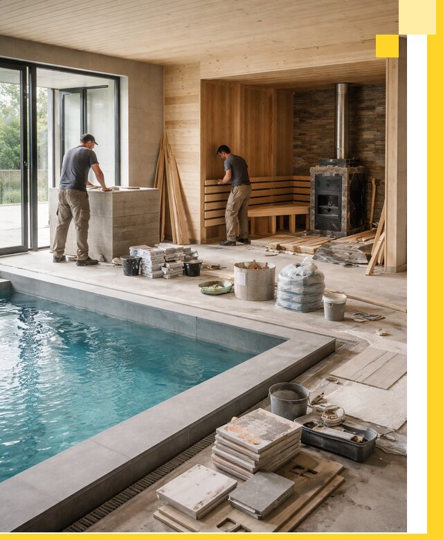 Проектирование и строительство бань с бассейном в Иванове