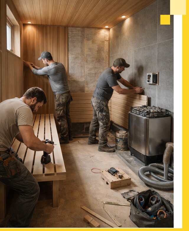 Сауны под ключ в Иванове, проектирование, строительство, отделка