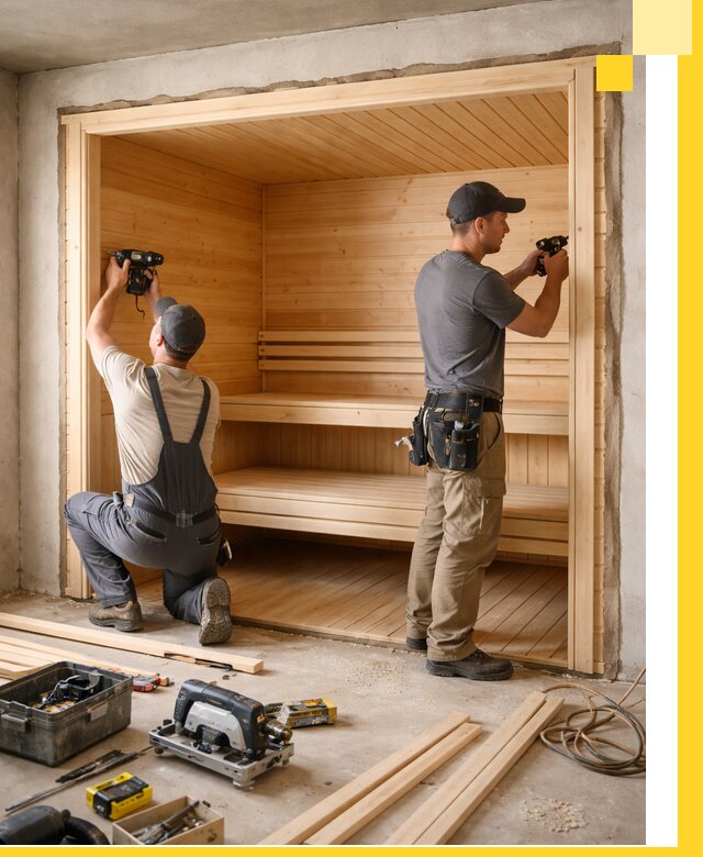 Монтаж саун под ключ в Иванове — проектирование и установка