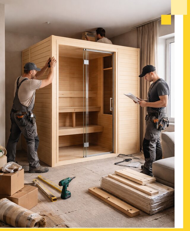 Установка и благоустройство саун в квартире в Иванове