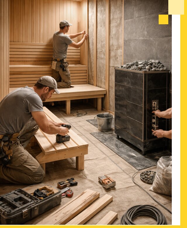 Дизайн и строительство интерьерных саун под ключ в Иванове