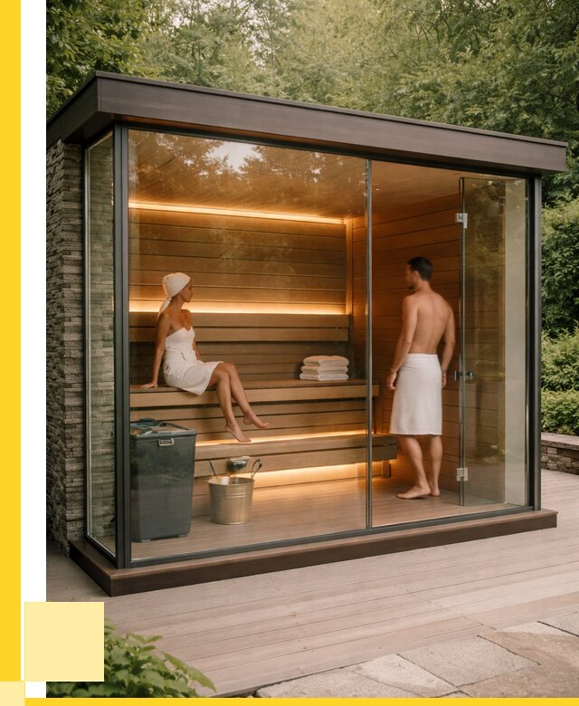 Сауна стеклянная и двери для сауны в Иванове от 258300 р. | ЭриданВнв