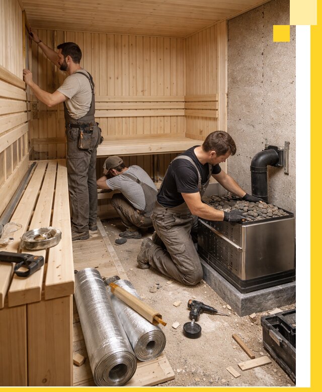 Индивидуальные сауны на заказ в Иванове под ключ, проект и монтаж