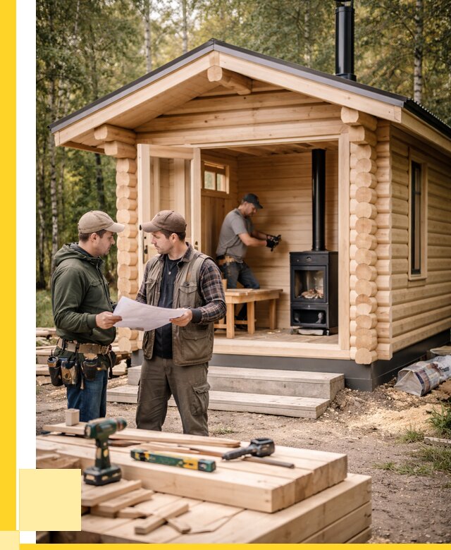 Монтаж бань под ключ в Иванове — от 206640 р. | ЭриданВнв