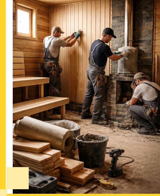 Ремонт бань под ключ в Иванове от 46494 р. | ЭриданВнв