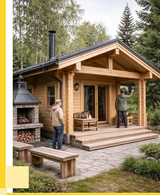 Деревянные бани под ключ в Иванове от 464940 р. | ЭриданВнв