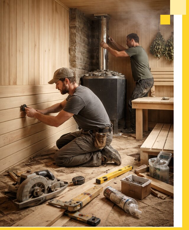 Полное строительство и оснащение парных под ключ в Иванове