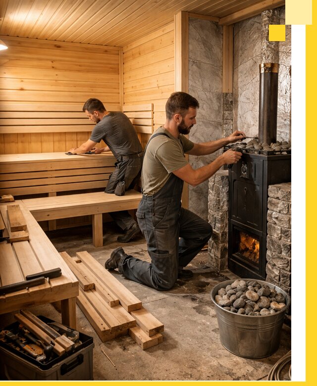 Дизайн и строительство интерьеров бань под ключ в Иванове