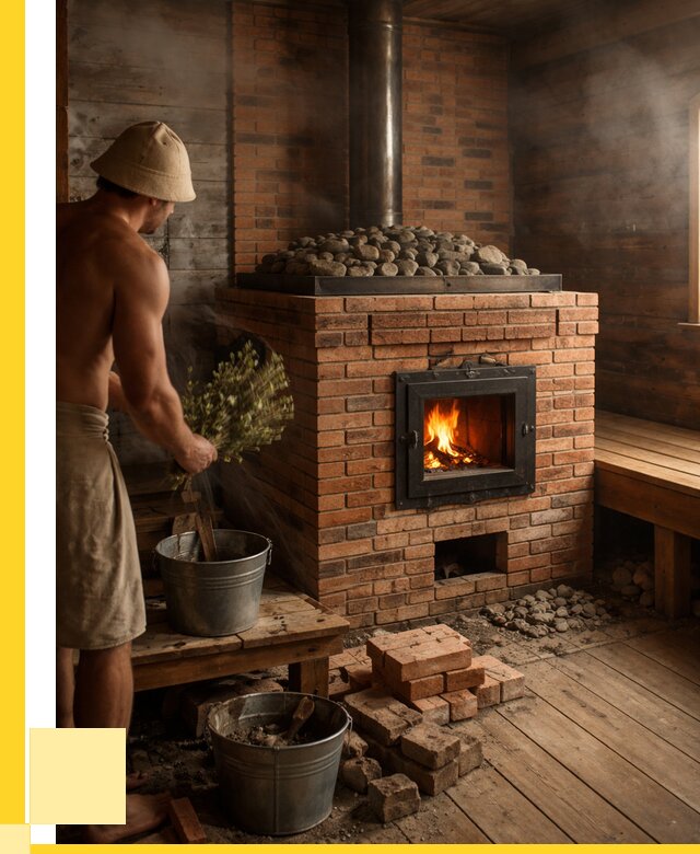 Кирпичные банные печи в Иванове от 92988 р. | ЭриданВнв