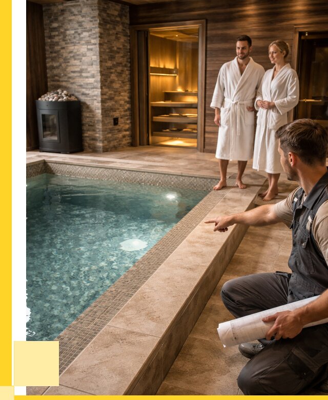 Проект бани с бассейном под ключ в Иванове от 67158 р. | ЭриданВнв