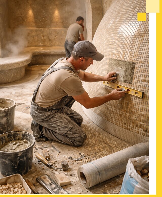 Хамам под ключ в Иванове: проектирование, строительство, отделка