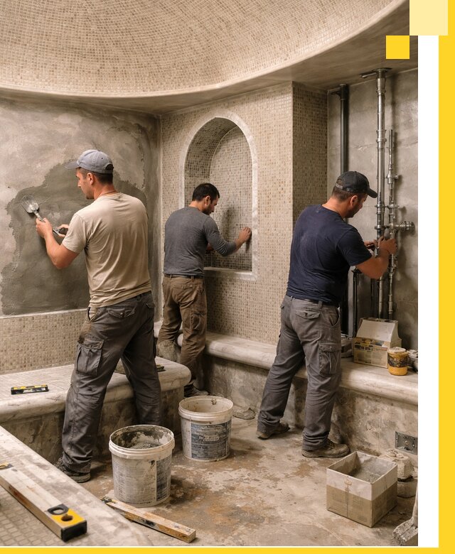 Профессиональный монтаж хамамов под ключ в Иванове с гарантией