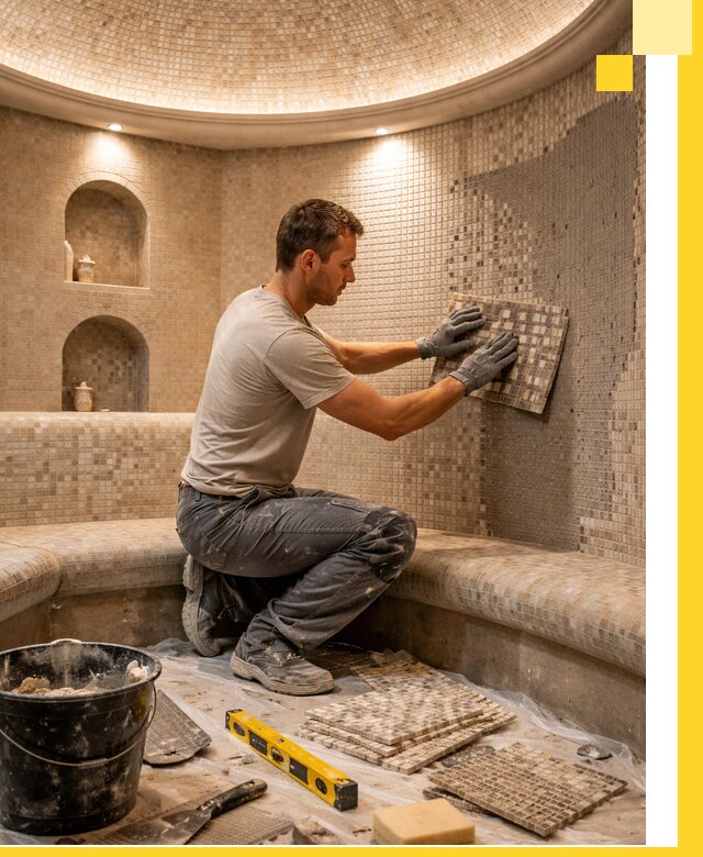 Устройство и монтаж домашнего хамама под ключ в Иванове