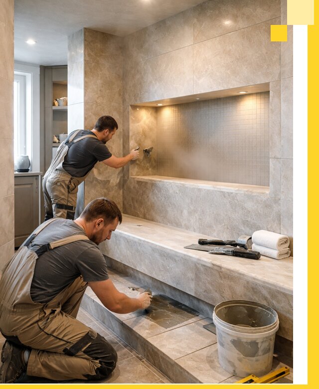 Профессиональное строительство хамама в квартире в Иванове