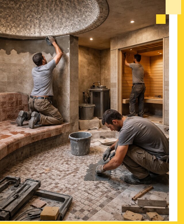 Проект и строительство хамама бани и сауны под ключ в Иванове