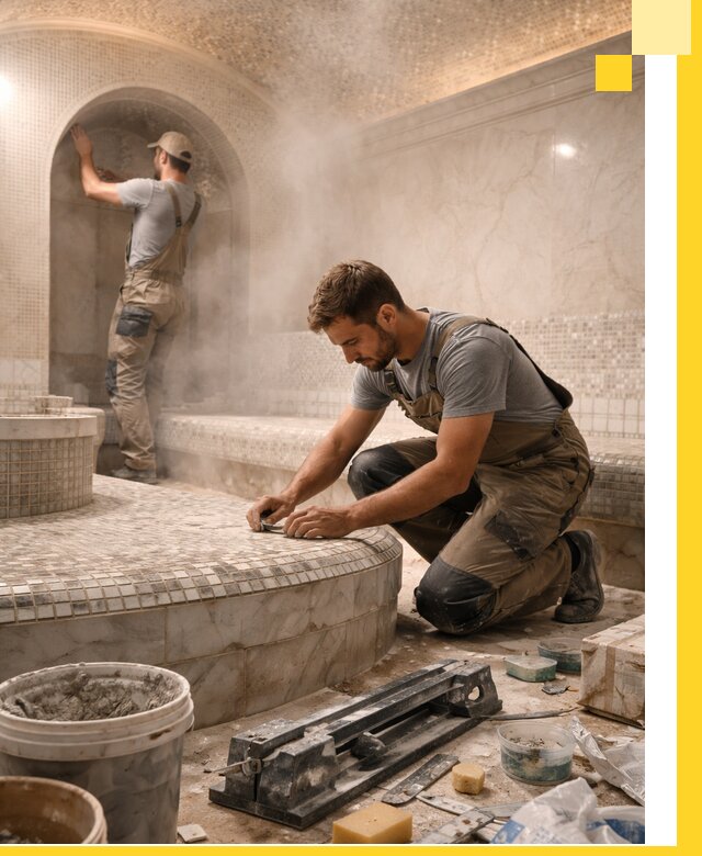 Профессиональный дизайн хамама и SPA под ключ в Иванове