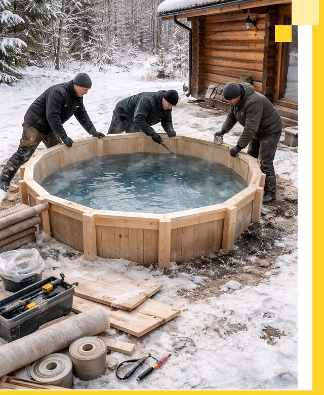 Изготовление и установка ледяных купелей под ключ в Иванове