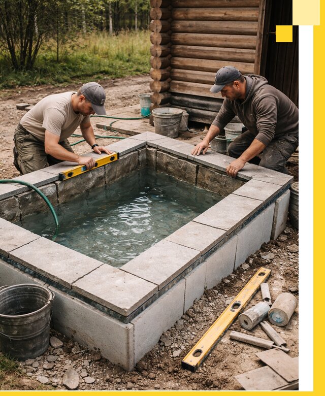 Изготовление и установка холодных купелей под ключ в Иванове